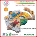 Personnaliser l&#39;habillement en bois Toy Toddler Play Jigsaw Puzzle Set